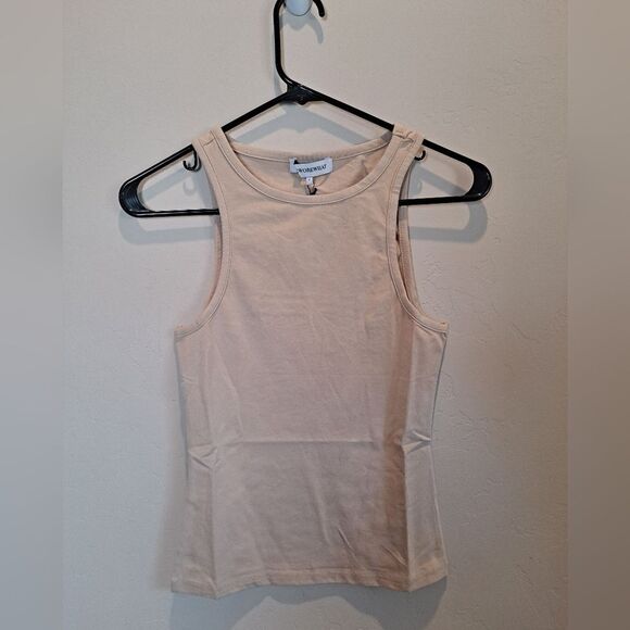 We Wore What Cotton Jersey Tank in Beige – NWT – Size Small - Picture 1 of 7